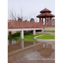Venta caliente Nueva valla impermeable al aire libre de WPC (para el puente, jardín con 20 años de garantía,)